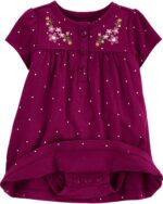 2P SET VESTIDO + CARDIGAN FLORAL MORADO - Imagen 2
