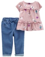 2P CONJUNTO JEAN FLORAL