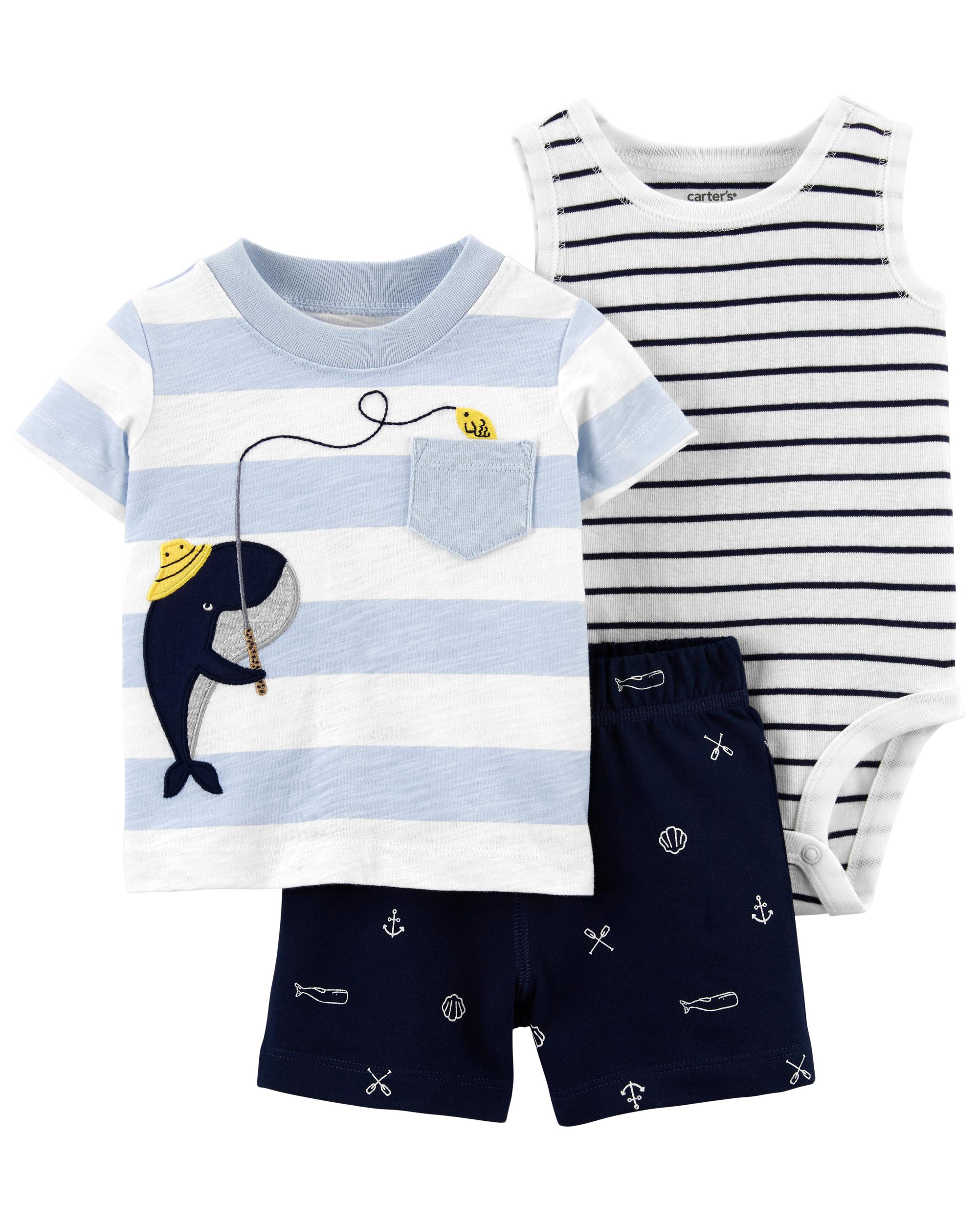 1K447010 3P CONJUNTO SHORT WHALE - Imagen 1