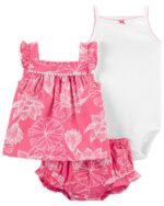 3P SET SHORT ROSA