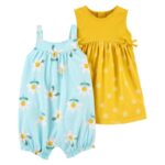 2PACK ROMPER + VESTIDO FLOWERS