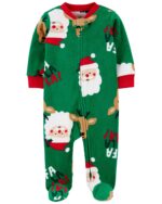 Z ENTERIZO PAPA NOEL VERDE MICROPOLAR
