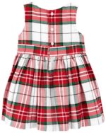 VESTIDO CUADROS EN SATEN LIGERO - Imagen 2