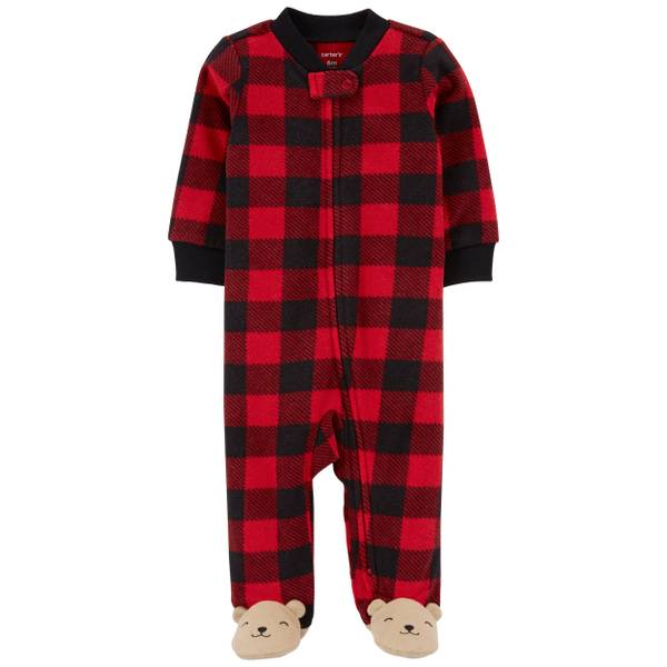 1M526110 ENTERIZO CON PIECITOS MICROPOLAR BUFF CHECK - Imagen 1