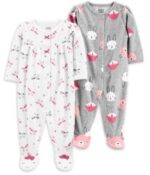 2 PACKS ENTERIZO CON PIECITOS MICROPOLAR UNICORNIOS