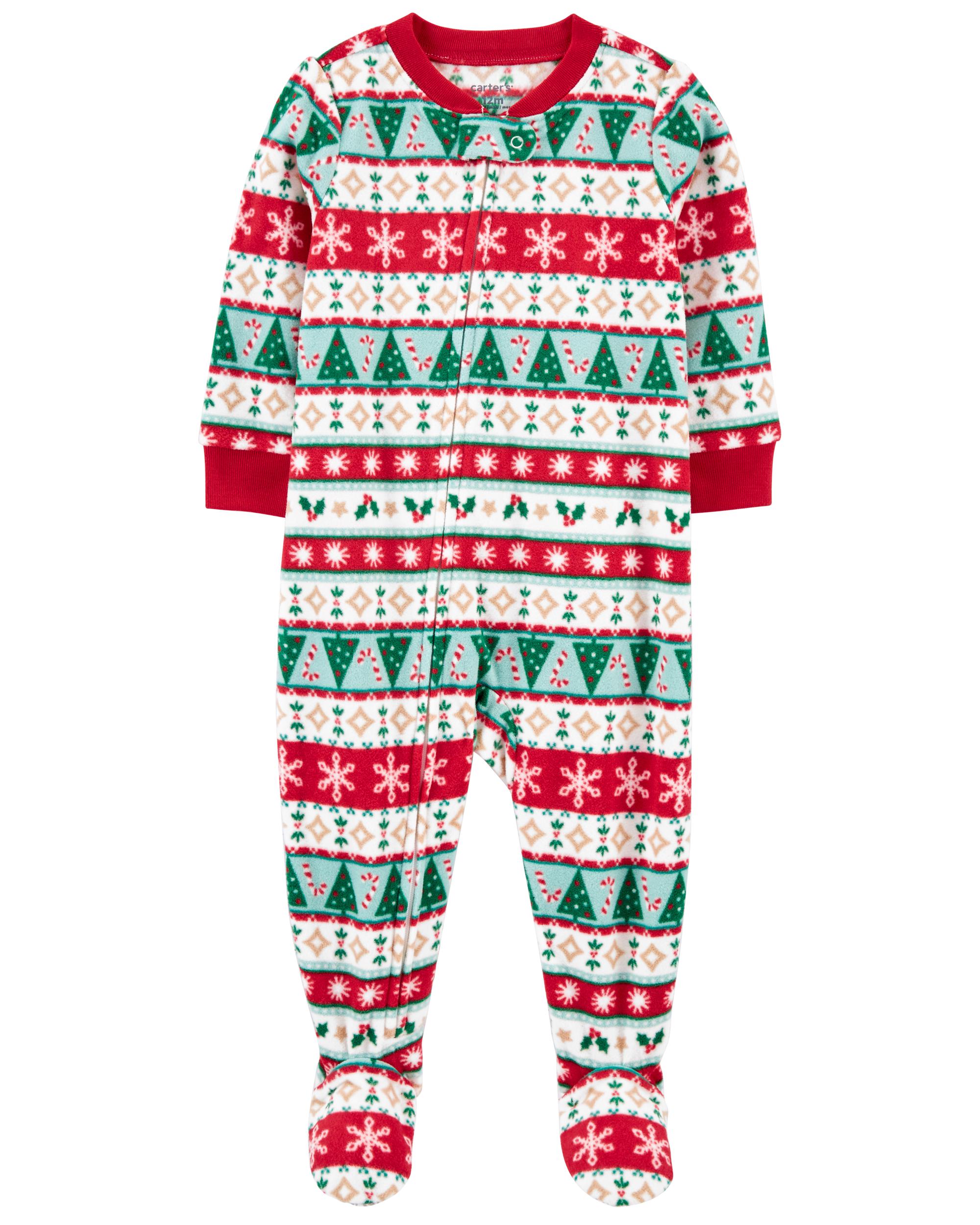 1O405010 ENTERIZO NAVIDEÑO CON PIECITOS ANTIDELIZANTES - Imagen 1