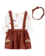 3P SET OVERALL TIRANTES + POLO NUEZ + VINCHA