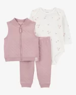 3P CONJUNTO CHALECO LIGERO ACOLCHADO