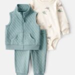 3P CONJUNTO CHALECO DINO