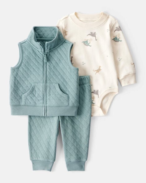 1T268410 3P CONJUNTO CHALECO DINO - Imagen 1