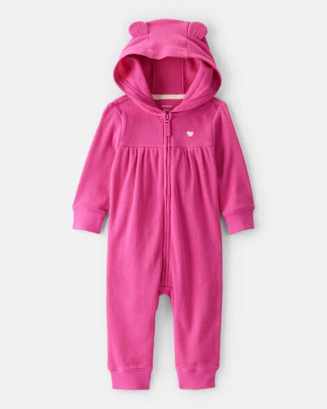 1T751110 ENTERIZO ALGODON TERMAL FUCSIA - Imagen 1