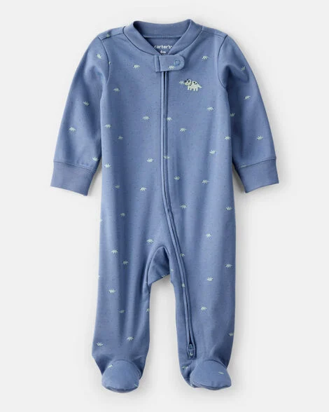 1T594410 ENTERIZO CON PIES DINO BLUE - Imagen 1